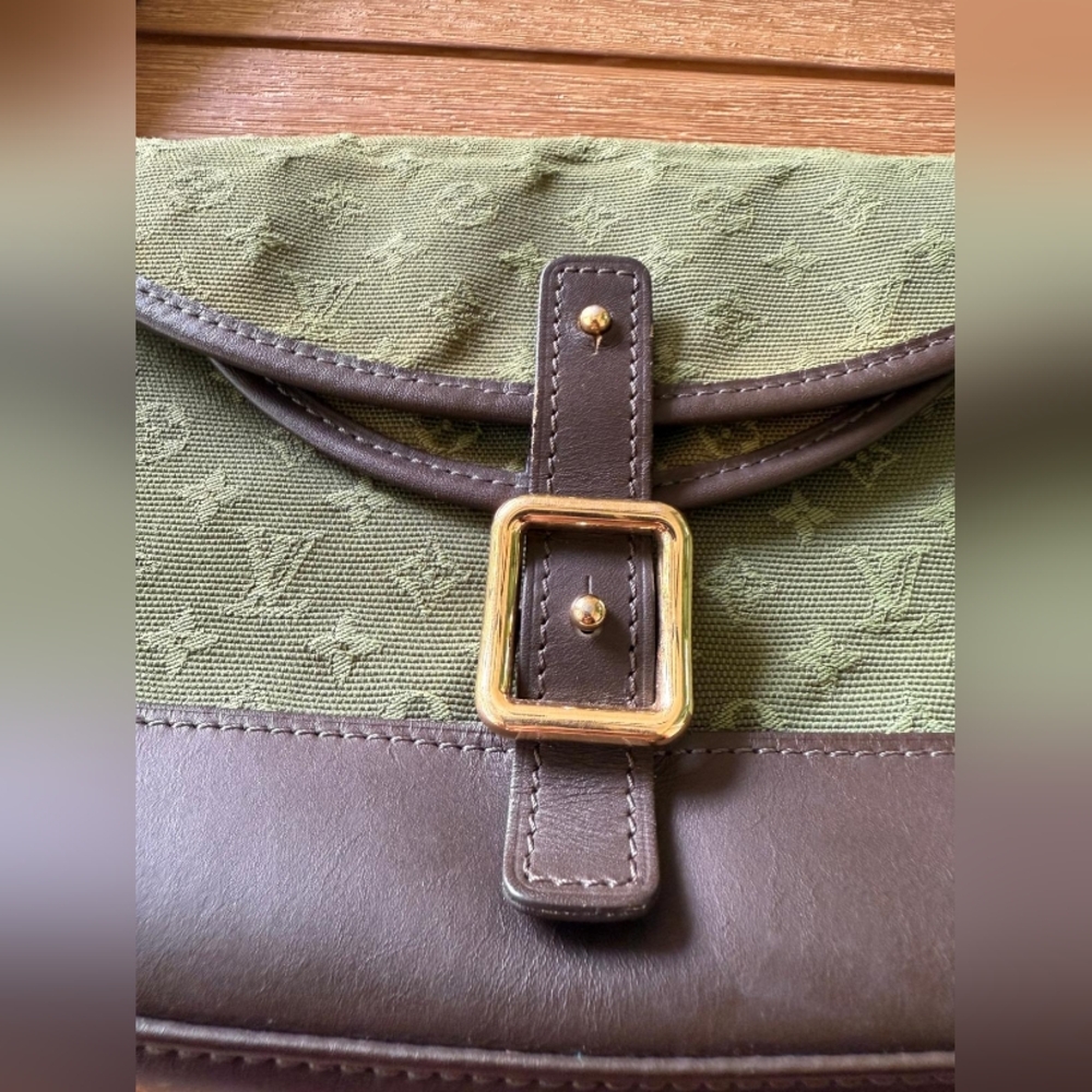 LV Mini Marjorie Louis Vuitton - Authentic - Vintage -Canvas Monogram Khaki 🍀 - Picture 5 of 13